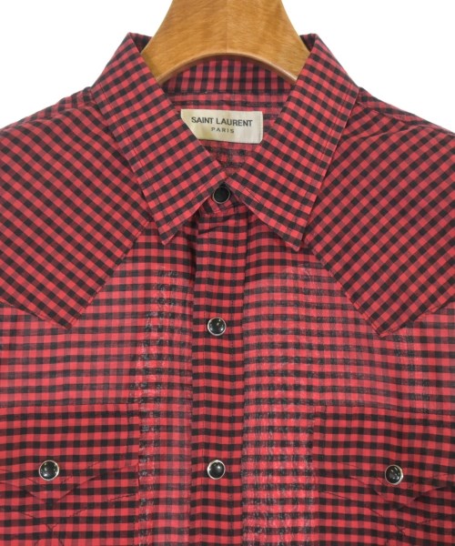 SAINT LAURENT PARIS（サンローランパリ）カジュアルシャツ 赤 サイズ:M メンズ/2200643138025