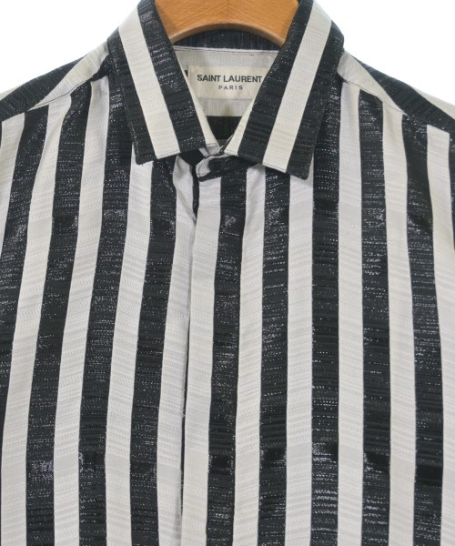 SAINT LAURENT PARIS（サンローランパリ）カジュアルシャツ 黒 サイズ:37(XS位) メンズ/2200643234017