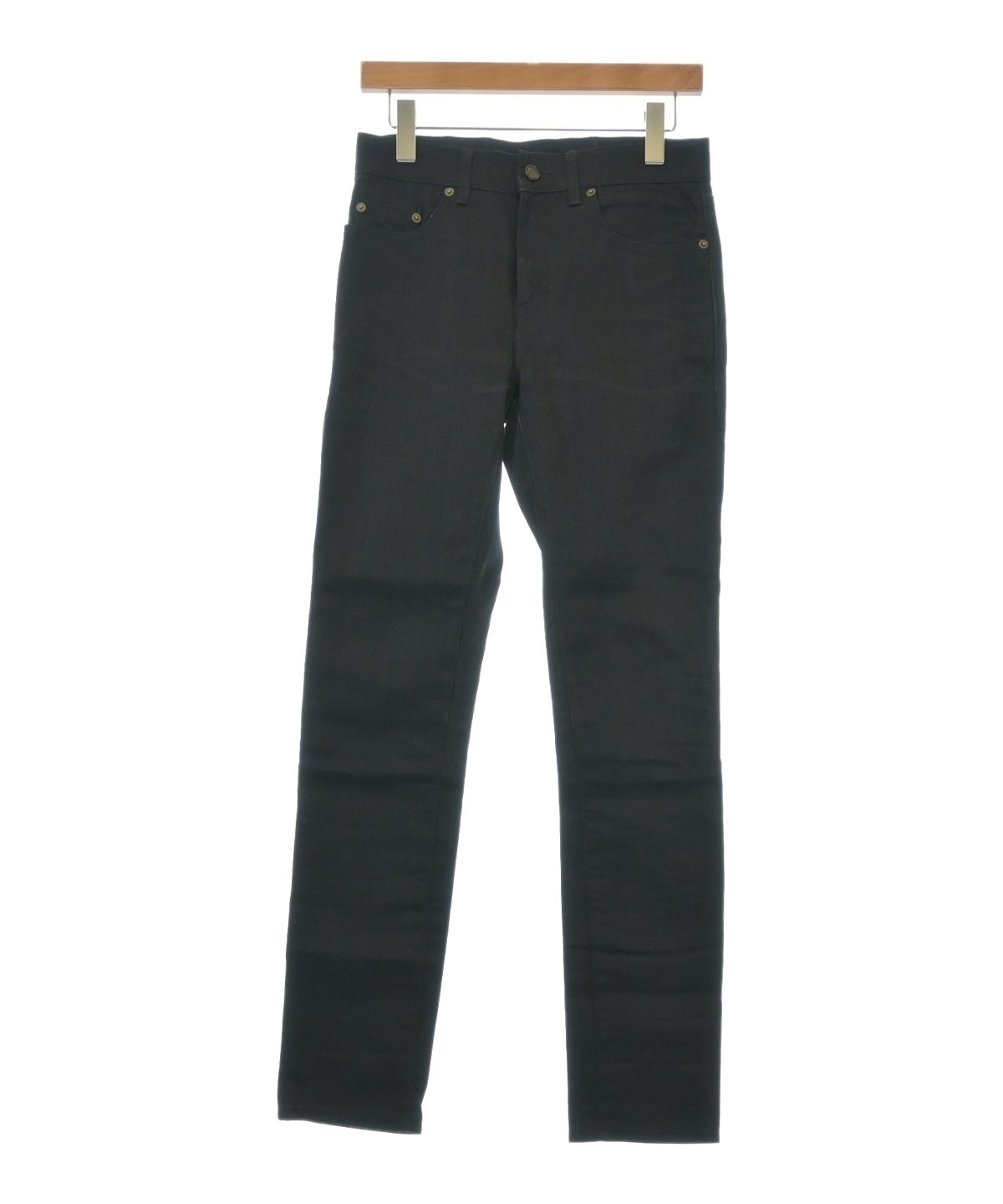 希少 サンローラン 美品 総柄 フレアデニムパンツ YSL メンズブランド古着L ノンザブルーデニム製 MICK ロングジーンズ | Saint Laurent