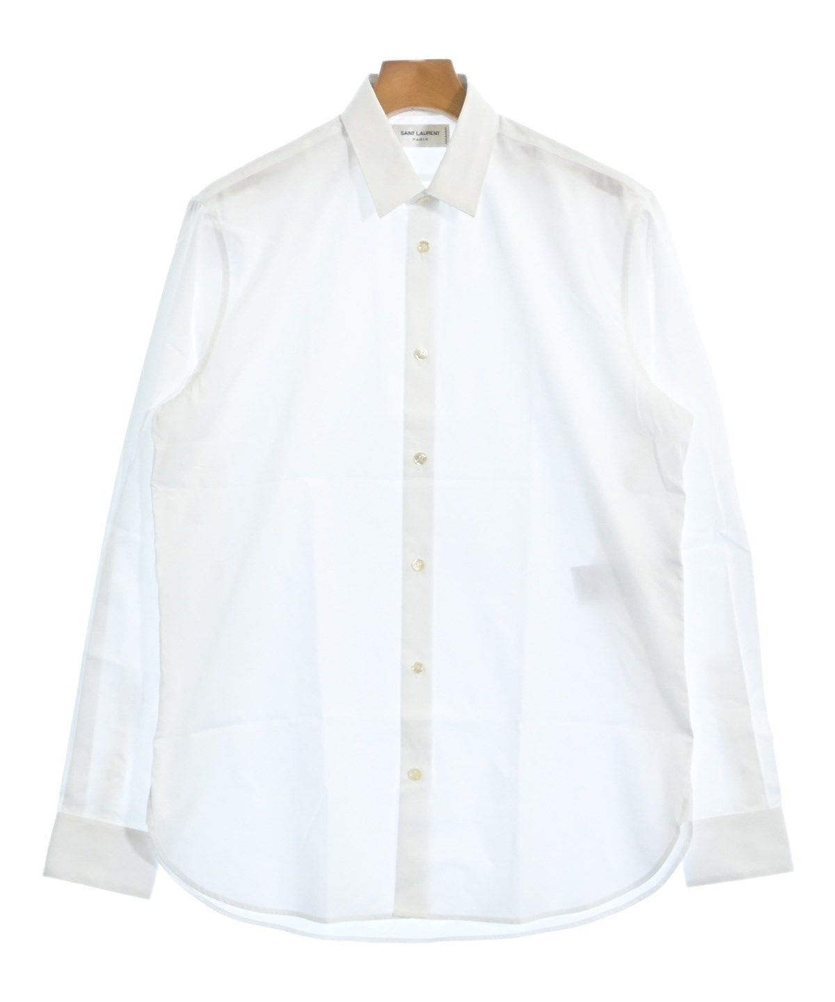 Saint Laurent Paris ドレスシャツ レディース サンローラン　パリ 中古　古着 SAINT LAURENT PARIS（サンローランパリ）ドレスシャツ 白