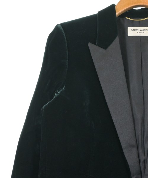 SAINT LAURENT PARIS（サンローランパリ）テーラードジャケット 緑 サイズ:38(S位) レディース/2200620230018