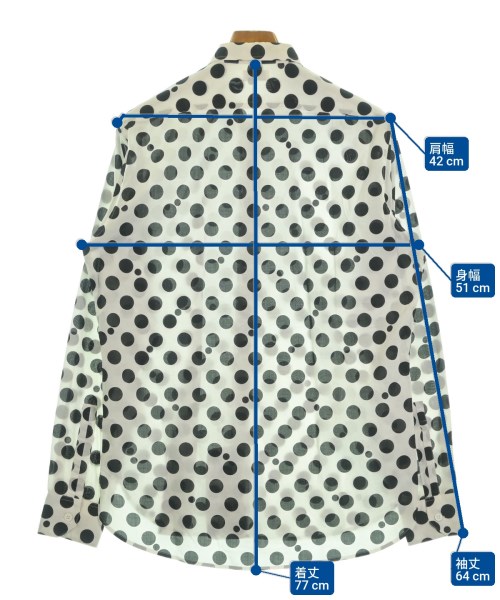 SAINT LAURENT PARIS（サンローランパリ）カジュアルシャツ 白 サイズ:39(M位) メンズ/2200621777048