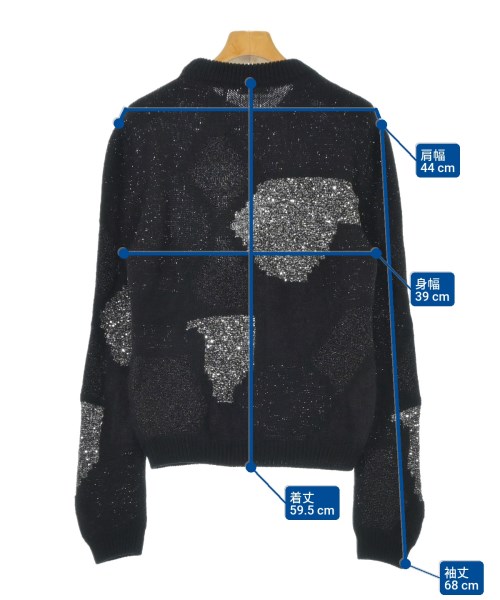 SAINT LAURENT PARIS（サンローランパリ）ニット・セーター 黒 サイズ:S レディース/2200610042393