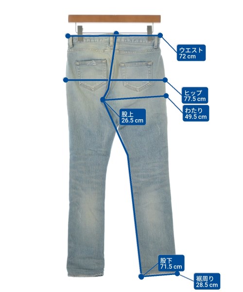 SAINT LAURENT PARIS（サンローランパリ）デニムパンツ 紺 サイズ:24(S位) レディース/2200610042546