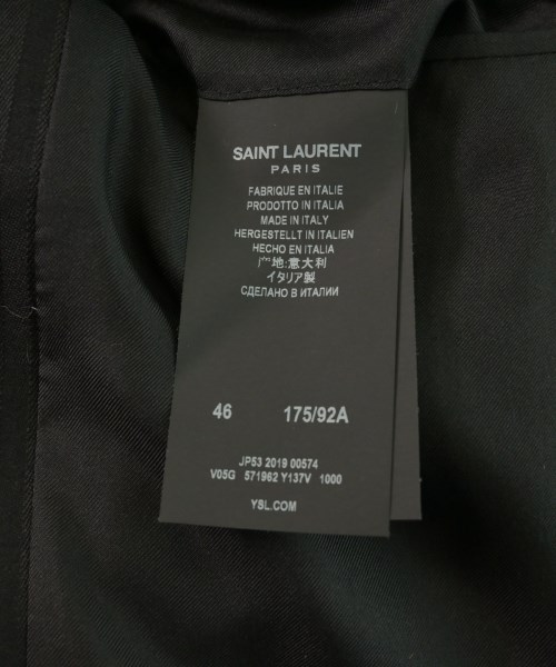 SAINT LAURENT PARIS（サンローランパリ）テーラードジャケット 黒 サイズ:46(M位) メンズ/2200622620015