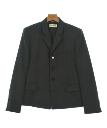 サンローラン　ブラック テーラードジャケット32 mj&tlmさま専用 SAINT LAURENT PARIS（サンローランパリ）テーラードジャケット 黒