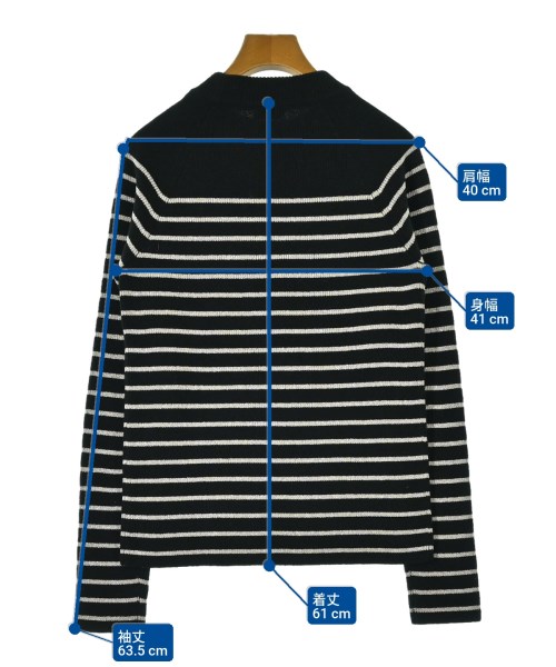 SAINT LAURENT PARIS（サンローランパリ）ニット・セーター 黒 サイズ:XS レディース/2200622819013