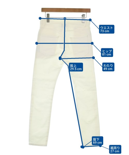 SAINT LAURENT PARIS（サンローランパリ）デニムパンツ 白 サイズ:28(L位) レディース/2200624087038