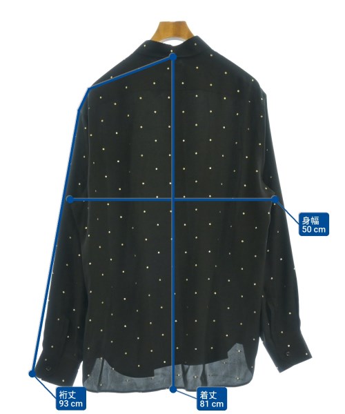 SAINT LAURENT PARIS（サンローランパリ）カジュアルシャツ 黒 サイズ:42(XL位) メンズ/2200624316084