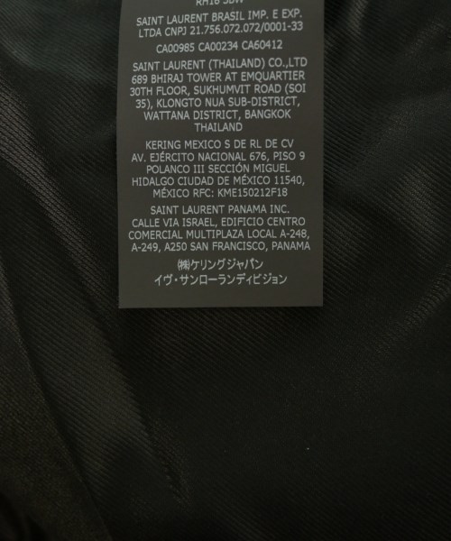 SAINT LAURENT PARIS（サンローランパリ）ピーコート 黒 サイズ:48(L位) メンズ/2200240866017