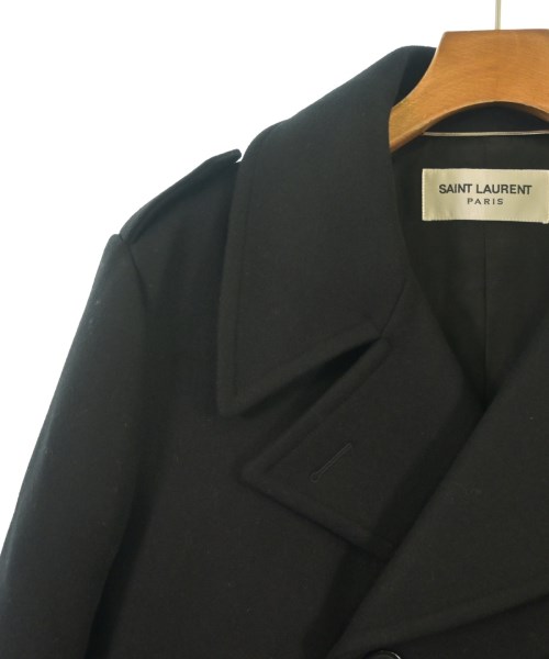 SAINT LAURENT PARIS（サンローランパリ）ピーコート 黒 サイズ:48(L位) メンズ/2200240866017