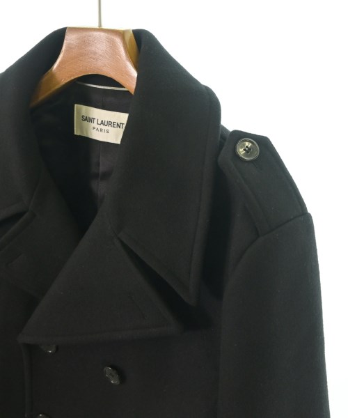 SAINT LAURENT PARIS（サンローランパリ）ピーコート 黒 サイズ:48(L位) メンズ/2200240866017