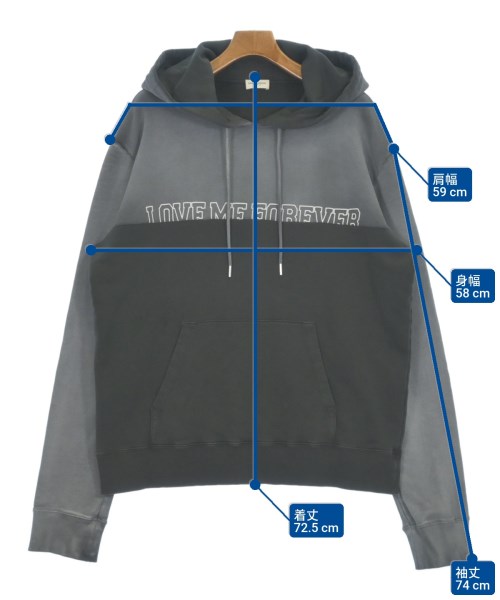 SAINT LAURENT PARIS（サンローランパリ）パーカー グレー サイズ:XL メンズ/2200240866048