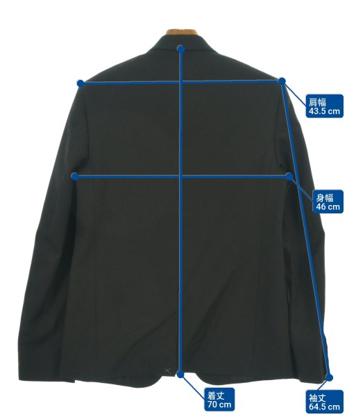 SAINT LAURENT PARIS（サンローランパリ）テーラードジャケット 黒 サイズ:46(M位) メンズ/2200626205010