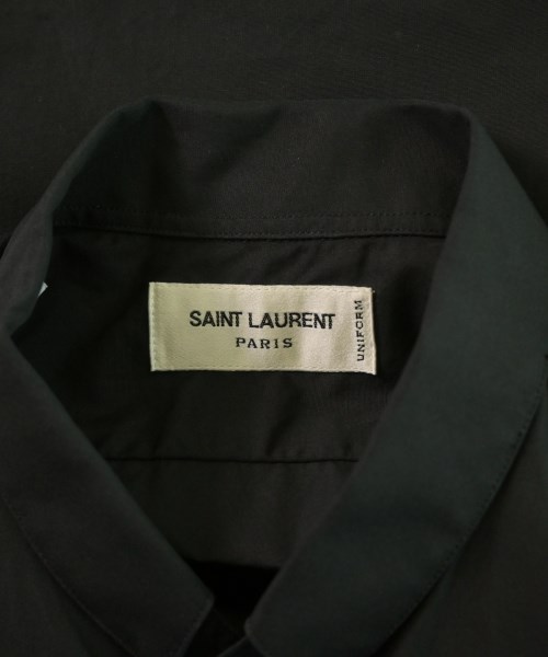 SAINT LAURENT PARIS（サンローランパリ）ドレスシャツ 黒 サイズ:38(S位) メンズ/2200626205027