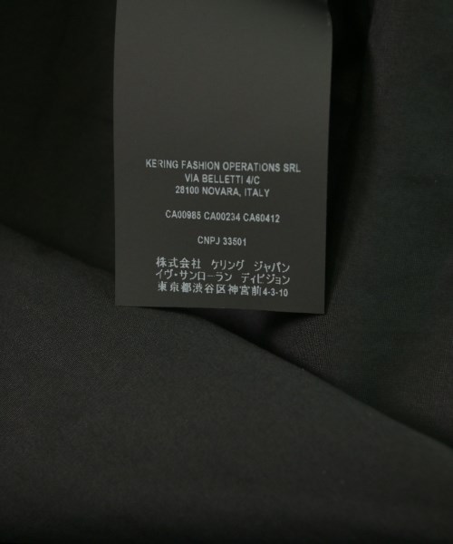 SAINT LAURENT PARIS（サンローランパリ）ドレスシャツ 黒 サイズ:38(S位) メンズ/2200626205027