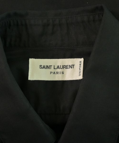 SAINT LAURENT PARIS（サンローランパリ）ドレスシャツ 黒 サイズ:38(S位) メンズ/2200626205034