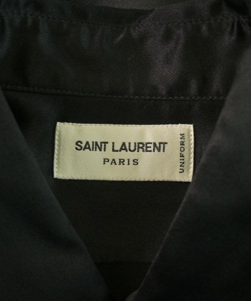 SAINT LAURENT PARIS（サンローランパリ）ドレスシャツ 黒 サイズ:39(M位) メンズ/2200626205041