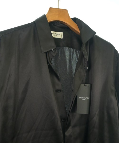 SAINT LAURENT PARIS（サンローランパリ）ドレスシャツ 黒 サイズ:39(M位) メンズ/2200626205041