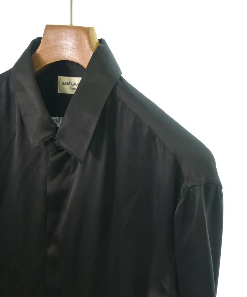 SAINT LAURENT PARIS（サンローランパリ）ドレスシャツ 黒 サイズ:39(M位) メンズ/2200626205041
