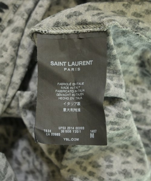 SAINT LAURENT PARIS（サンローランパリ）Tシャツ・カットソー グレー サイズ:M メンズ/2200626205102