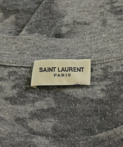SAINT LAURENT PARIS（サンローランパリ）Tシャツ・カットソー グレー サイズ:M メンズ/2200627573057
