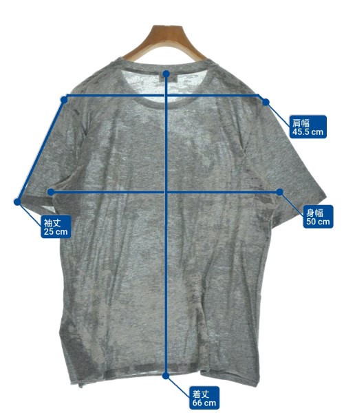 SAINT LAURENT PARIS（サンローランパリ）Tシャツ・カットソー グレー サイズ:M メンズ/2200627573057
