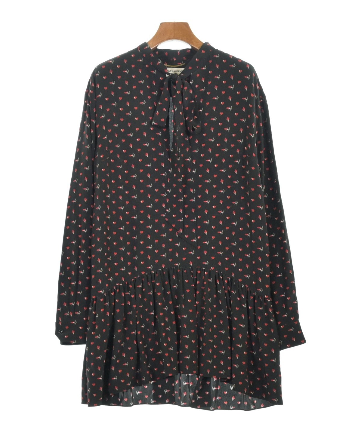 SAINT LAURENT PARIS（サンローランパリ）ワンピース 黒 サイズ:36(XS  