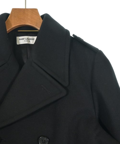 SAINT LAURENT PARIS（サンローランパリ）ピーコート 黒 サイズ:F36(S位) メンズ/2200629202016
