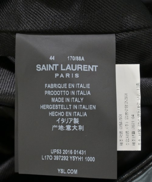 SAINT LAURENT PARIS（サンローランパリ）ライダース 黒 サイズ:44(S位) メンズ/2200629202085