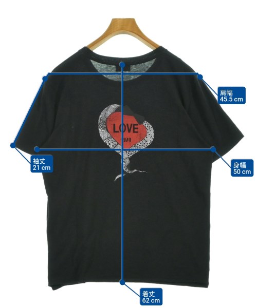 SAINT LAURENT PARIS（サンローランパリ）Tシャツ・カットソー 黒 サイズ:S メンズ/2200629956032