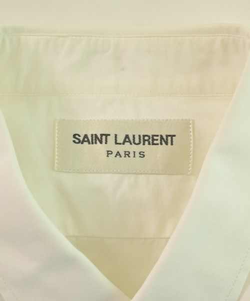 SAINT LAURENT PARIS（サンローランパリ）ドレスシャツ 白 サイズ:37(XS位) メンズ/2200630988022