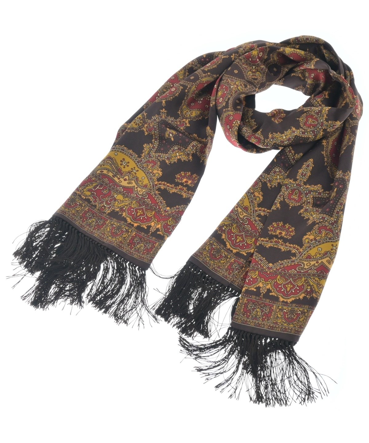 サンローラン　ストール SAINT LAURENT PARIS（サンローランパリ）ストール 茶 サイズ:- メンズ