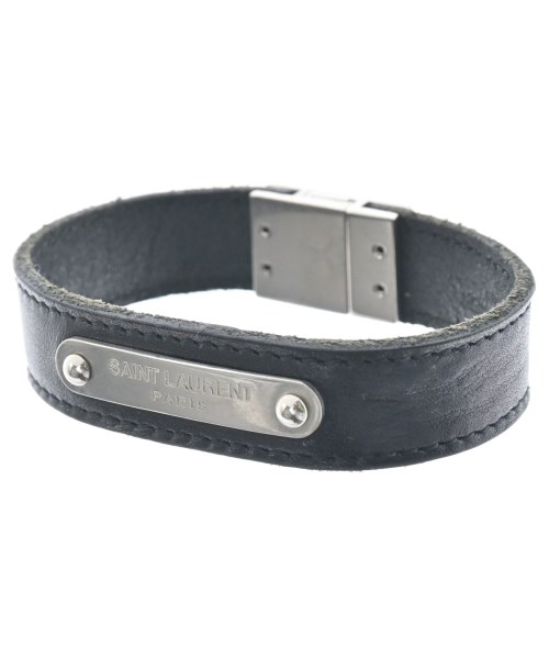 SAINT LAURENT PARIS（サンローランパリ）ブレスレット・バングル 黒 サイズ:- メンズ/2200619588182