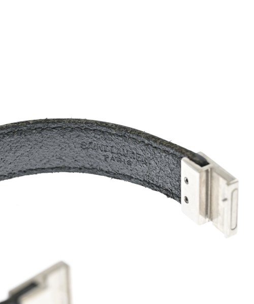 SAINT LAURENT PARIS（サンローランパリ）ブレスレット・バングル 黒 サイズ:- メンズ/2200619588182