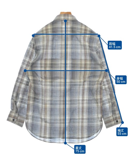 SAINT LAURENT PARIS（サンローランパリ）カジュアルシャツ グレー サイズ:-(M位) メンズ/2200633555290