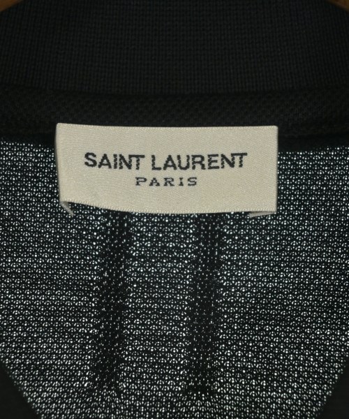 SAINT LAURENT PARIS（サンローランパリ）ポロシャツ 黒 サイズ:M メンズ/2200605977112