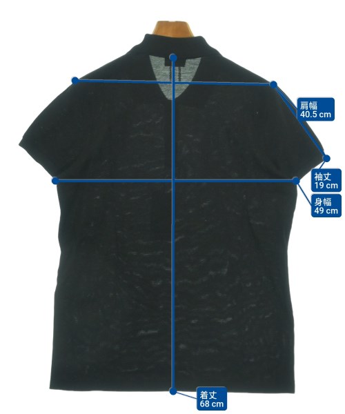 SAINT LAURENT PARIS（サンローランパリ）ポロシャツ 黒 サイズ:M メンズ/2200605977112