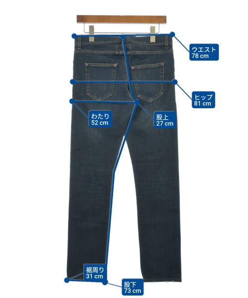 SAINT LAURENT PARIS（サンローランパリ）デニムパンツ 紺 サイズ:28(S位) メンズ/2200610898105