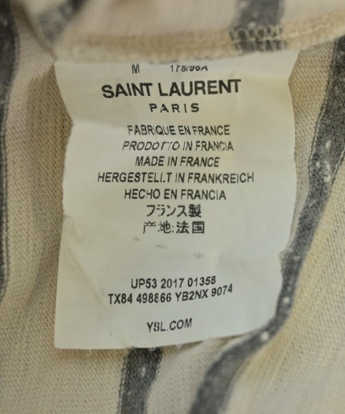 SAINT LAURENT PARIS（サンローランパリ）Tシャツ・カットソー ベージュ サイズ:M メンズ/2200611182173
