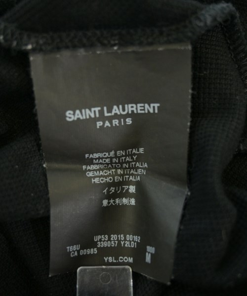 SAINT LAURENT PARIS（サンローランパリ）ポロシャツ 黒 サイズ:M メンズ/2200611253040