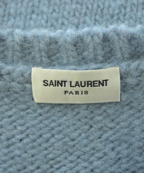 SAINT LAURENT PARIS（サンローランパリ）ニット・セーター 青 サイズ:S メンズ/2200611590046