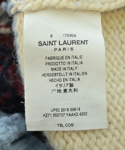 SAINT LAURENT PARIS（サンローランパリ）ニット・セーター 青 サイズ:S メンズ/2200611590046