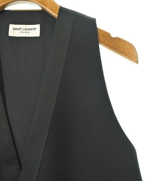 SAINT LAURENT PARIS（サンローランパリ）ベスト 黒 サイズ:34(XS位) レディース/2200611590077