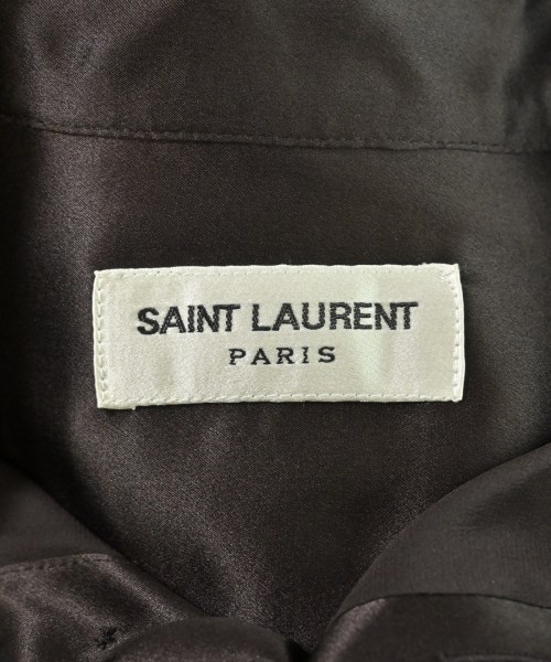 SAINT LAURENT PARIS（サンローランパリ）ブラウス 茶 サイズ:36(XS位) レディース/2200611590145