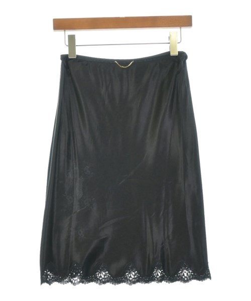 SAINT LAURENT PARIS（サンローランパリ）ひざ丈スカート 黒 サイズ:34(XS位) レディース/2200612012080