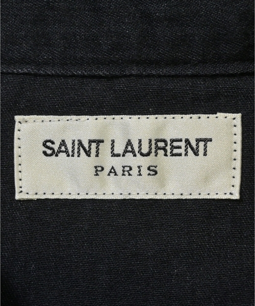 SAINT LAURENT PARIS（サンローランパリ）カジュアルシャツ 黒 サイズ:M メンズ/2200603802027