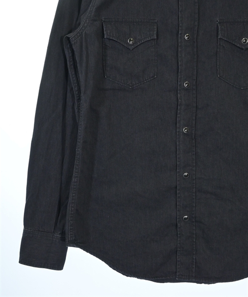 SAINT LAURENT PARIS（サンローランパリ）カジュアルシャツ 黒 サイズ:M メンズ/2200603802027