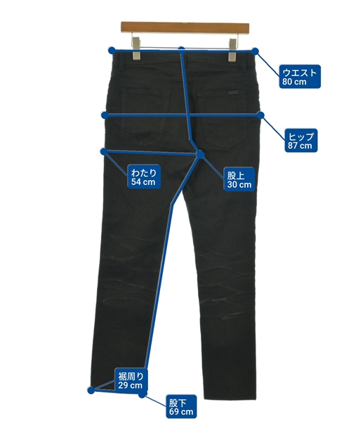 SAINT LAURENT PARIS（サンローランパリ）デニムパンツ 黒 サイズ:30(M位) メンズ/2200612992108