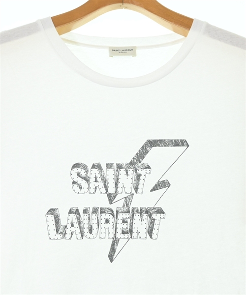 SAINT LAURENT PARIS（サンローランパリ）Tシャツ・カットソー 白 サイズ:S メンズ/2200613222020